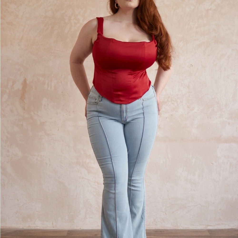 Taideux Bianca Corset Top - Red